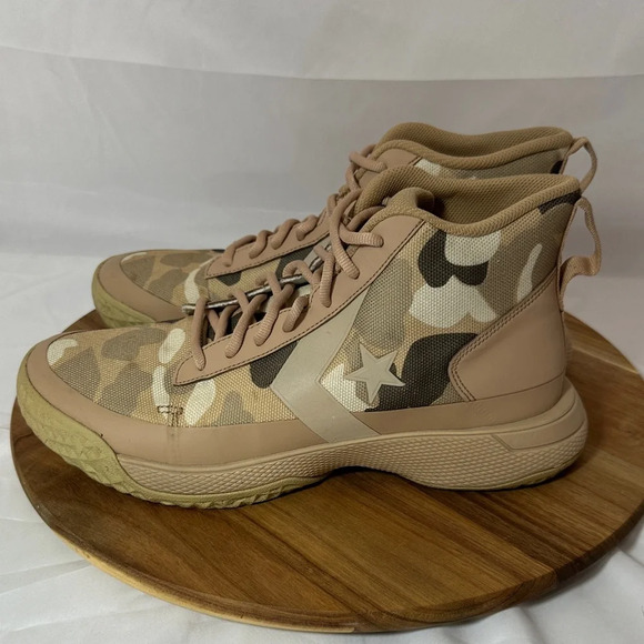 Converse Star Series BB Mid Papyrus Camo Sneakers Men’s 10.5 (missing insoles) - Picture 3 of 12